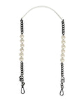 White Leather Silver Chain Bag Accessory Shoulder Strap