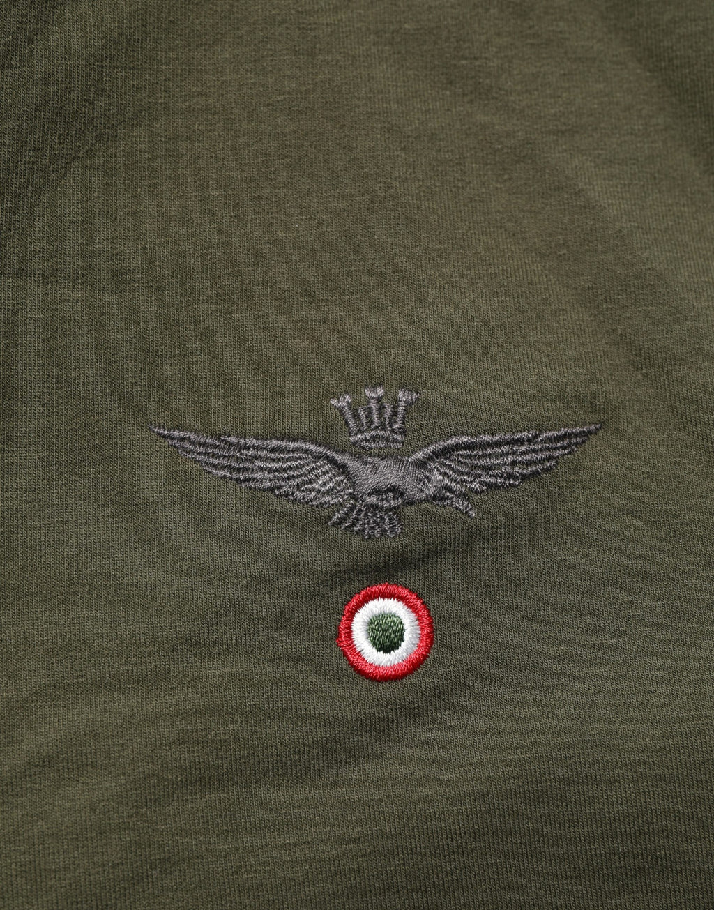 MilitaryGreen HalfZip Sweatshirt Sweater