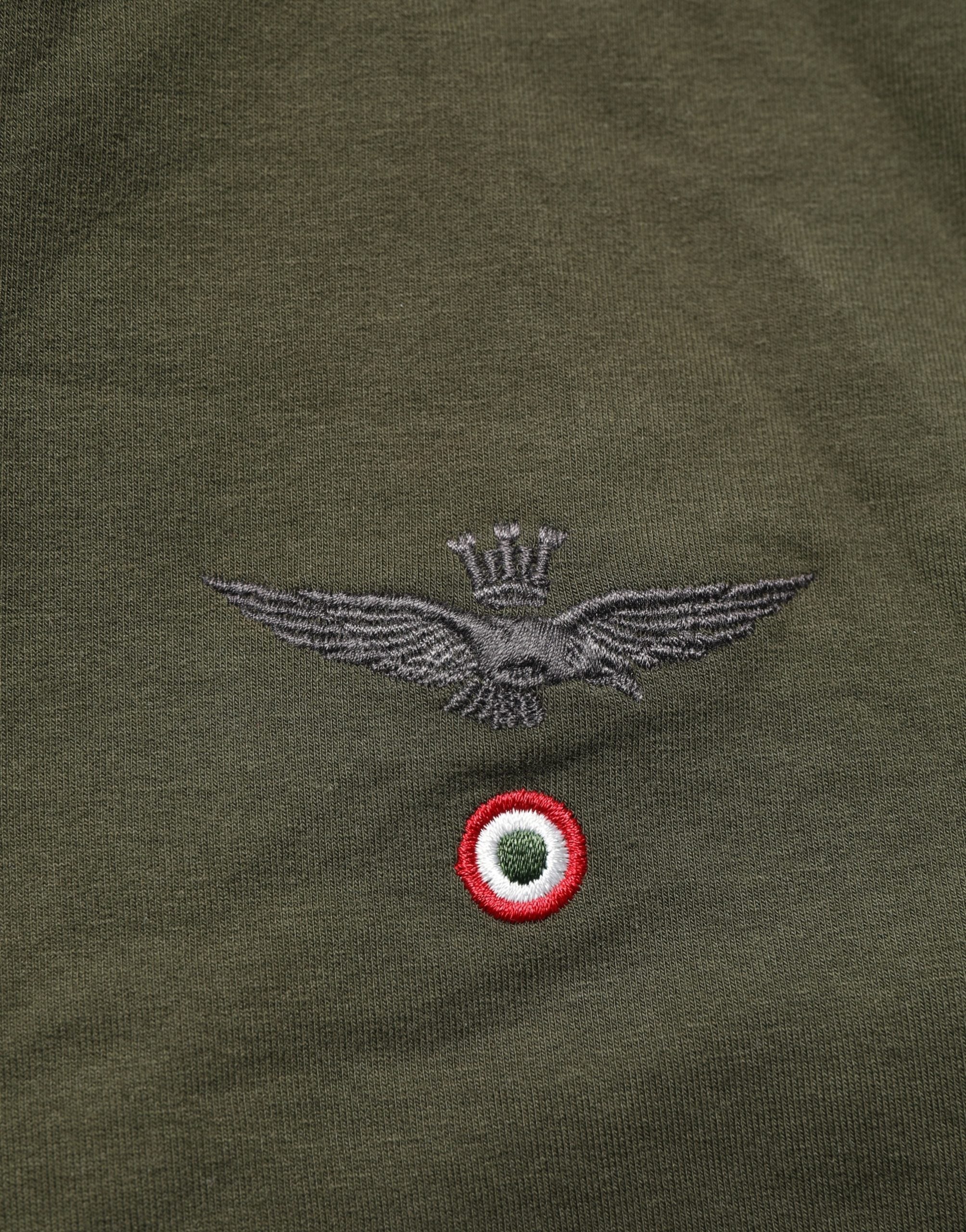 MilitaryGreen HalfZip Sweatshirt Sweater