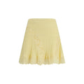Bicolor Viscose Mini Skirt
