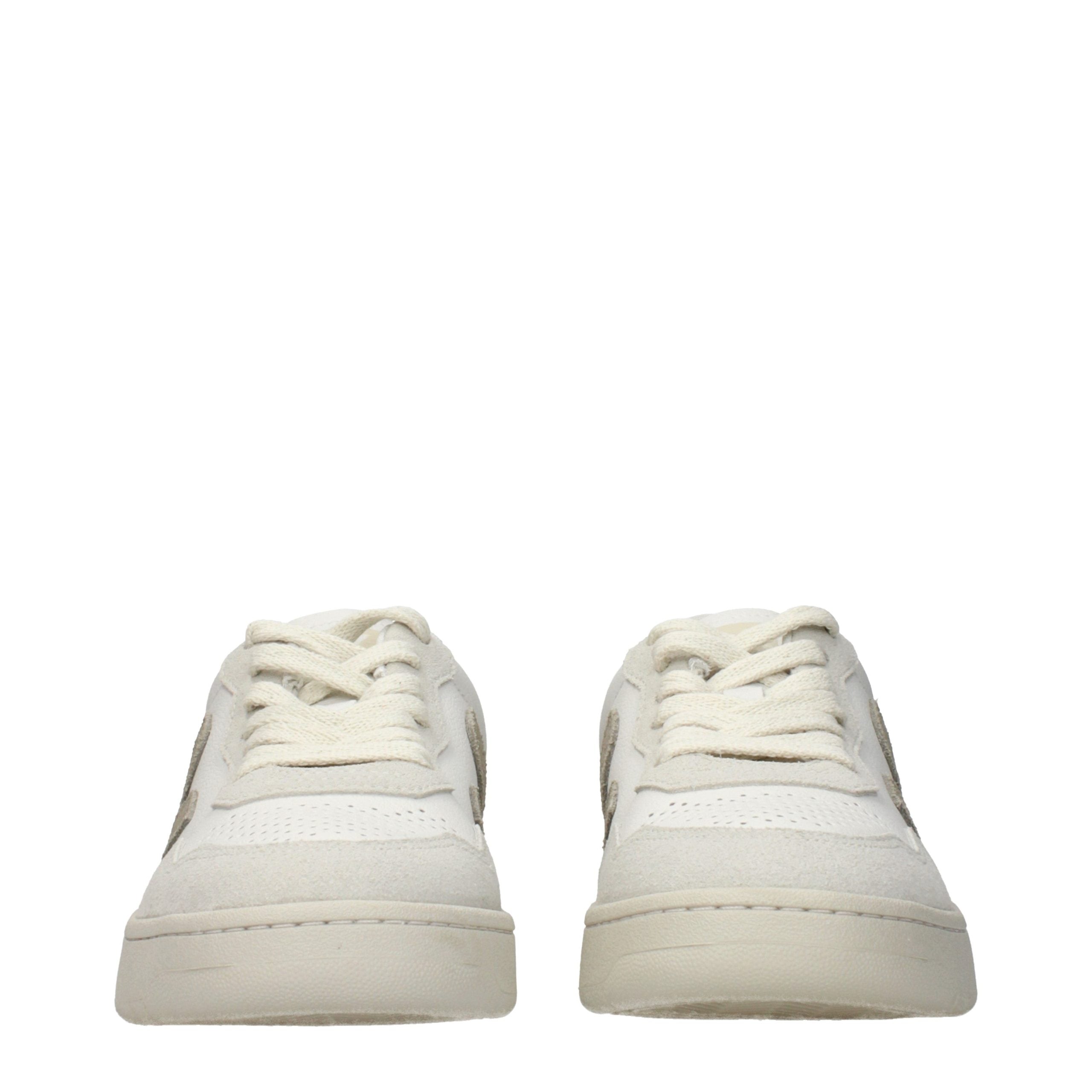 White Leather Low Top Sneakers