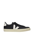 Black Leather Low Top Sneakers