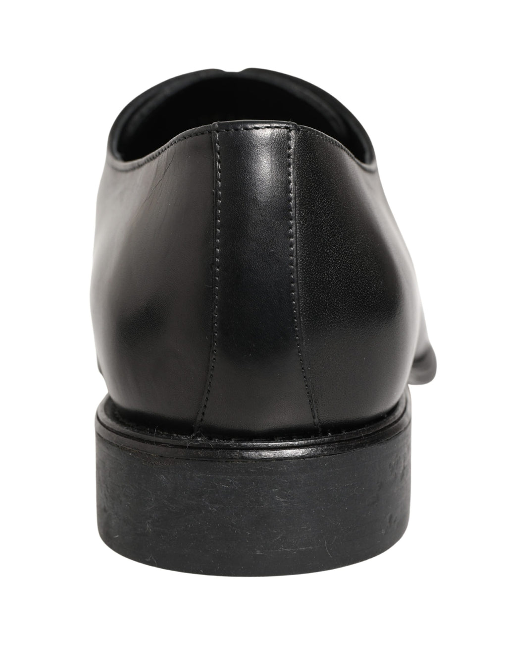 Black Calfskin Leather Derby Men Dress Shoes