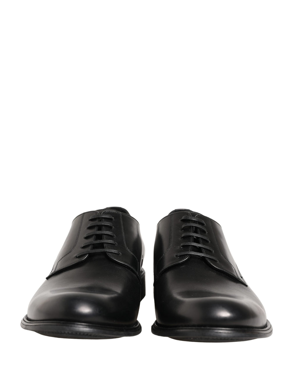 Black Calfskin Leather Derby Men Dress Shoes