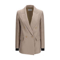 Beige Silk Clothing