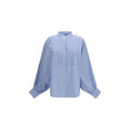 Blue Cotton Pattern Shirt