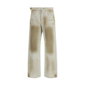 Beige Cotton Jeans Denim