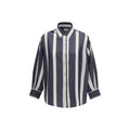 Blue Viscose Pattern Shirt