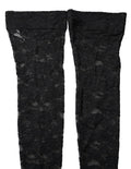 Black Floral Lace Thigh High Stockings Socks