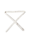 Off White Solid 100% Silk Adjustable Men Tied Necktie Tie