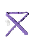 Purple Satin 100% Silk Adjustable Men Tied Necktie Tie