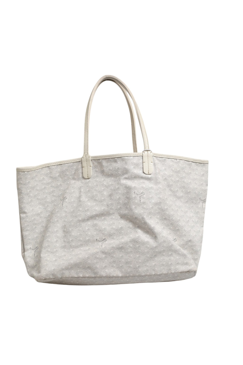 Saint Louis PM Tote Bag in Goyardine Canvas White