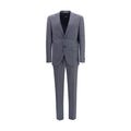 Blue Viscose Two-Piece Suit