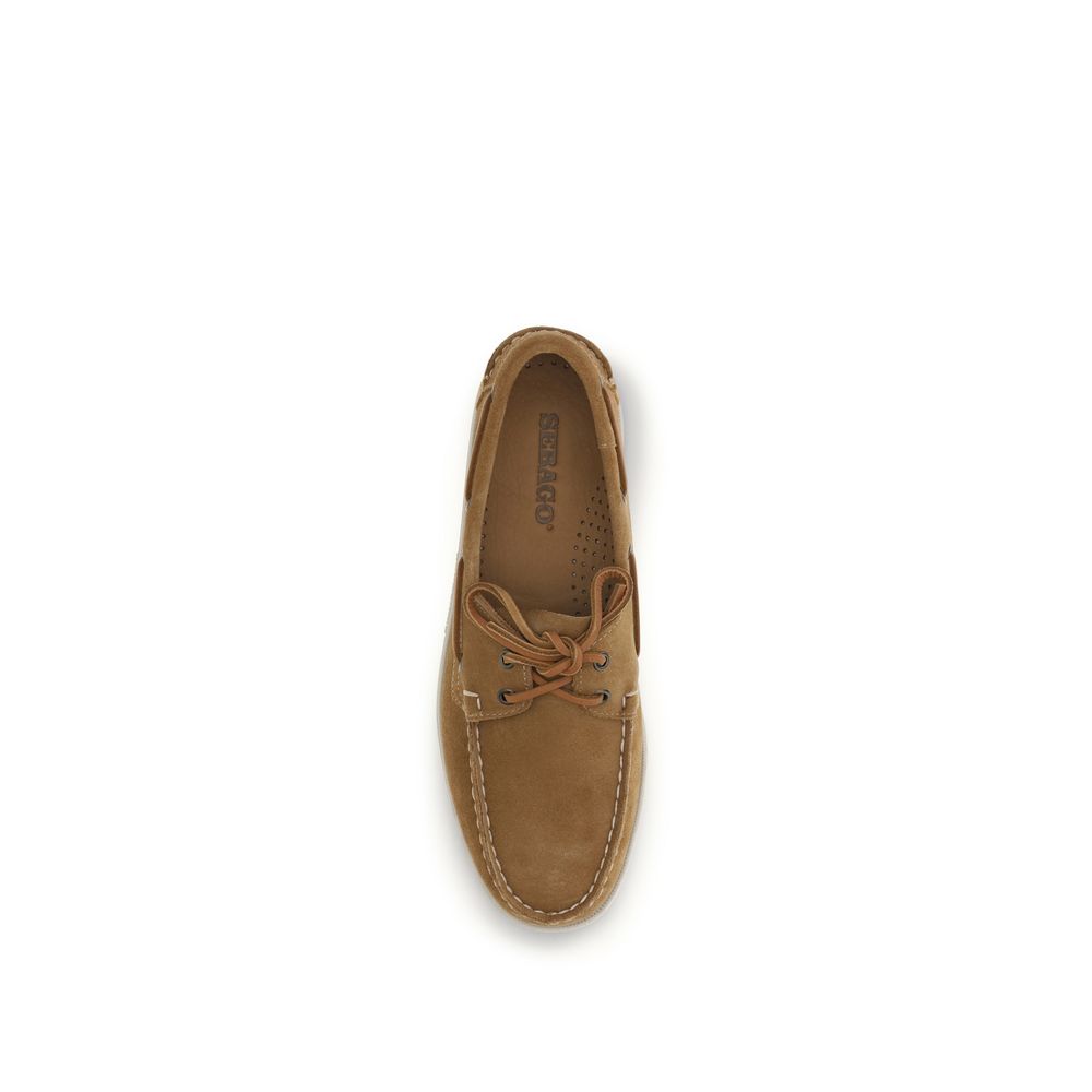 Brown Calf Leather Bos Taurus Slip-On Loafers