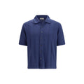 Blue Cotton Polo Shirt