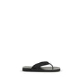 Black Rubber Flip-Flop Sandals
