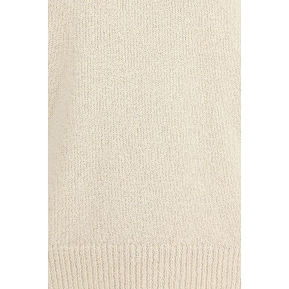 Beige Cotton Sweatshirt