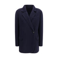 Blue Wool Oves Aries Full-Length Jacket