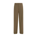 Brown Wool Oves Aries Casual Pants