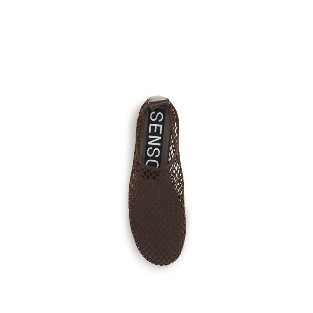 Brown Rubber Ballet Flats