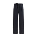 Black Viscose Casual Pants