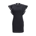 Black Cotton Casual Dress