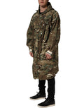 Multicolor Camouflage Hooded Coat Jacket
