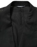 Black Linen Slim Fit Formal 2 Piece Suit