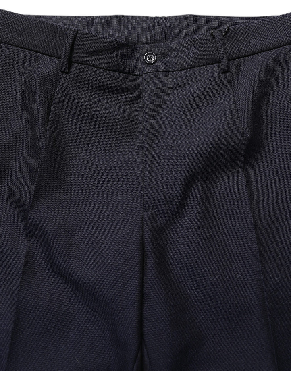 Black Wool Tapered Leg Dress Trouser Pants