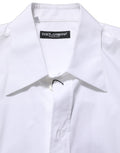 White Cotton Sleeveless Formal Dress Shirt
