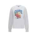 White Cotton Long Sleeve T-Shirt