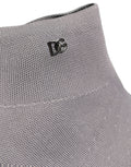 Gray Stretch Mesh Men Ankle Boots Shoes