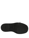 Brown Leather Slip On Flat Sandals Men Shoes