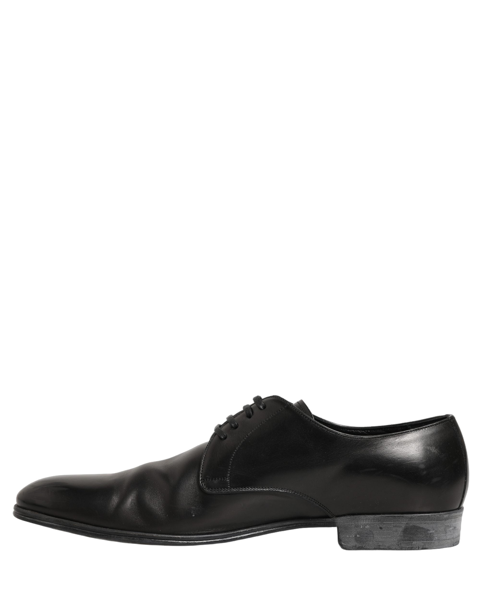 Dress Black Leather Lace Up Derby Shoes