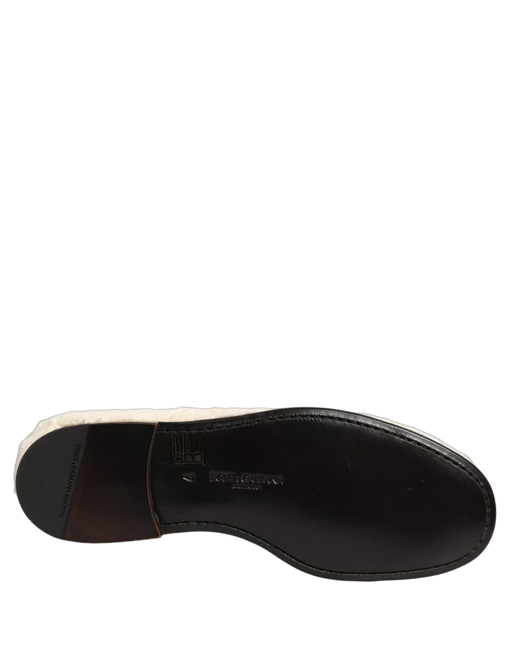 White Fur Shearling Men Dress Loafers Shoes