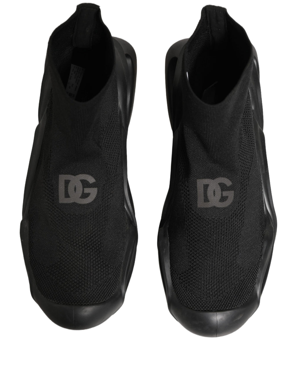 Black Slip On Wave Socks Men Sneakers Shoes