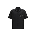 Black Lyocell Pattern Shirt