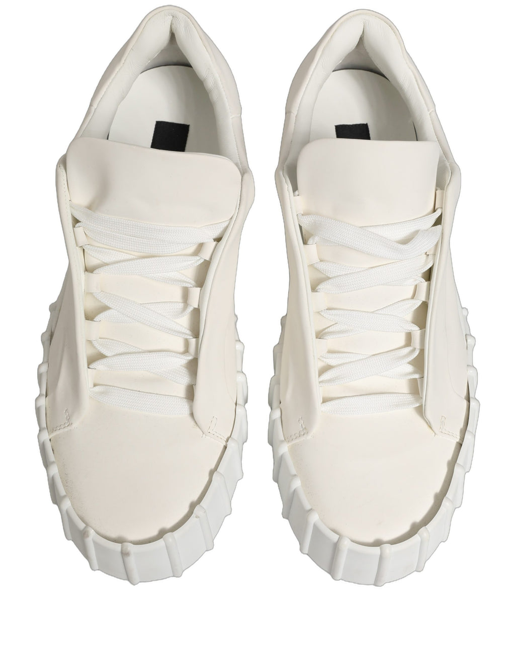 White Leather Low Top Lace Up Sneakers Shoes
