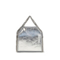 Silver Polyester Handbag
