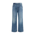 Blue Cotton Relaxed Fit Jeans