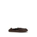 Brown Lamb Ovis Aries Aries Slip-On Loafers