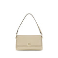 Beige Calf Leather Bos Taurus Shoulder Bag