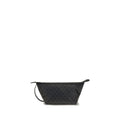 Black Cotton Clutch Bag