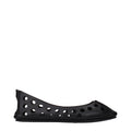 Black Leather Ballet Flats