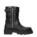 Black Leather Ankle Boots