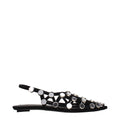 Black Leather Ballet Flats