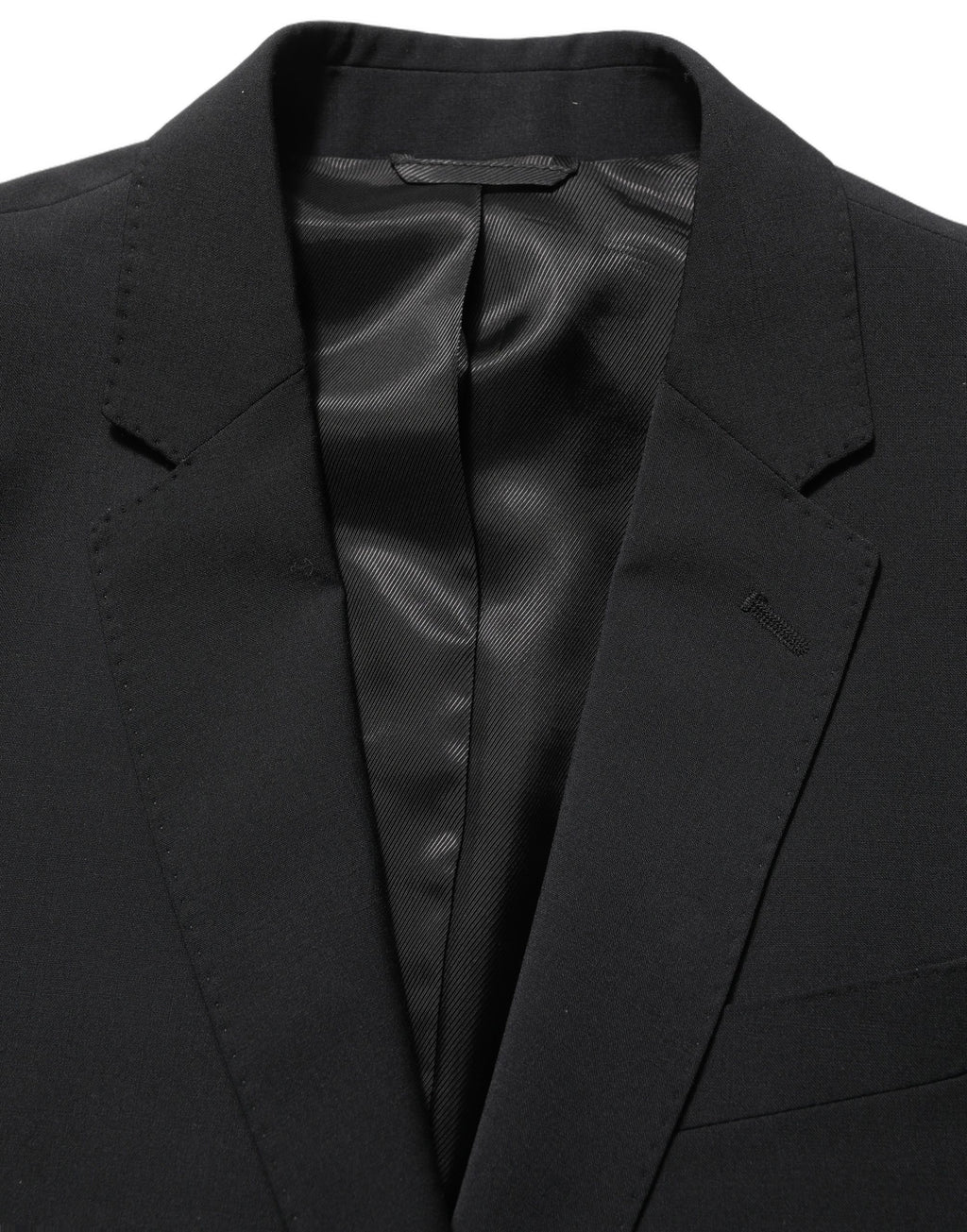 Black Wool Slim Fit Formal 2 Piece Men Suit