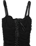 Black Bodycon Fitted Corset Style Mini Dress