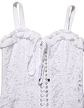 White Broderie Anglaise Cotton Mini Dress