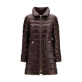Brown Polyamide Full-Length Jacket